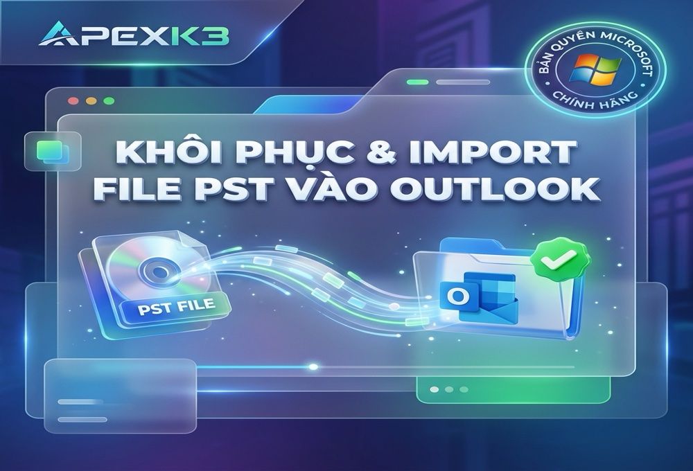 Backup Email Outlook Ra File PST Và Nhập Lại - Hướng dẫn chi tiết 2