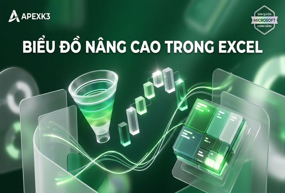 Biểu Đồ Nâng Cao Excel: Funnel, Waterfall, Treemap, Sparklines - Hướng dẫn chi tiết 1