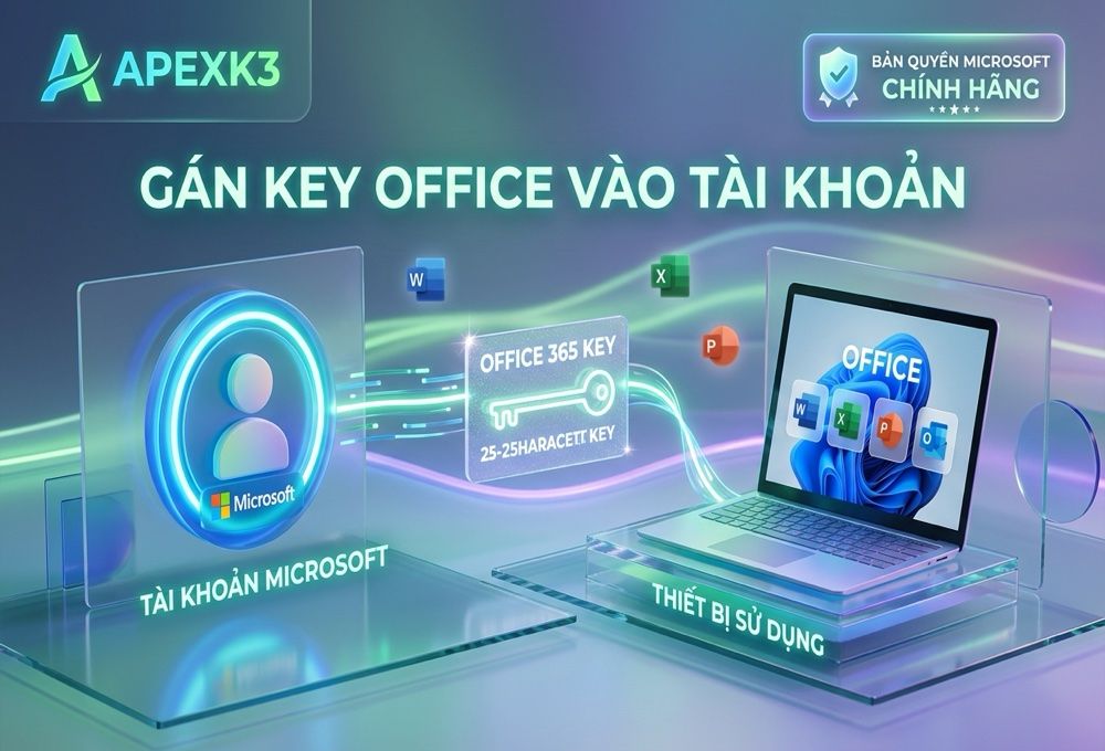 Gán Key Office Vào Tài Khoản Microsoft Và Chuyển Sang Máy Mới - Hướng dẫn chi tiết 1
