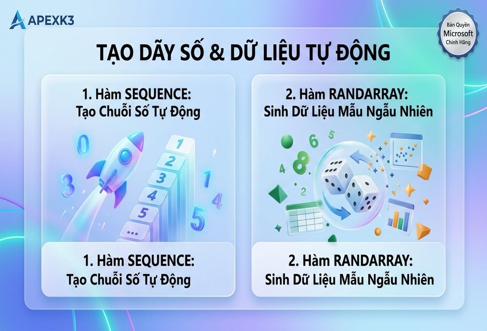 Hàm SEQUENCE Và RANDARRAY: Tạo Dãy Số Và Dữ Liệu Ngẫu Nhiên - Hướng dẫn chi tiết 2