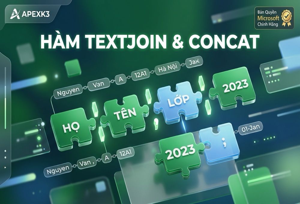 Hàm TEXTJOIN Và CONCAT: Ghép Chuỗi Trong Excel - Hướng dẫn chi tiết 1
