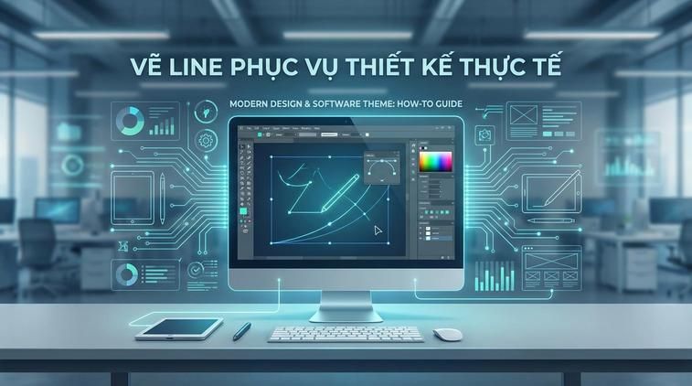 Vẽ line phục vụ thiết kế thực tế
