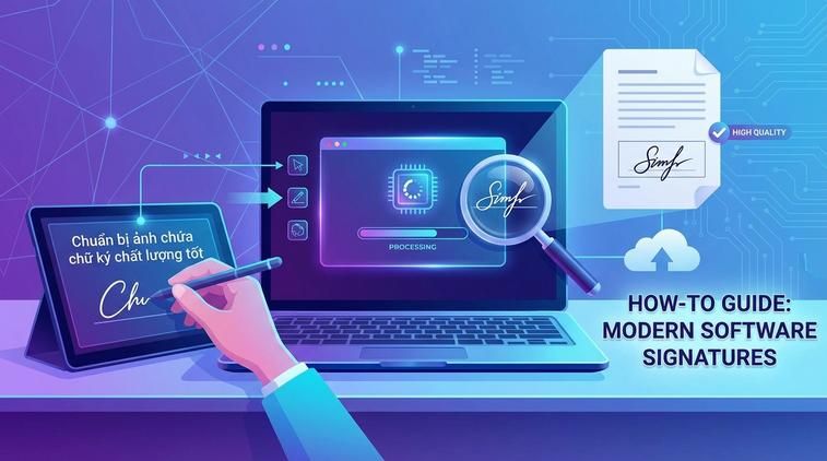 Chuẩn bị ảnh chứa chữ ký chất lượng tốt