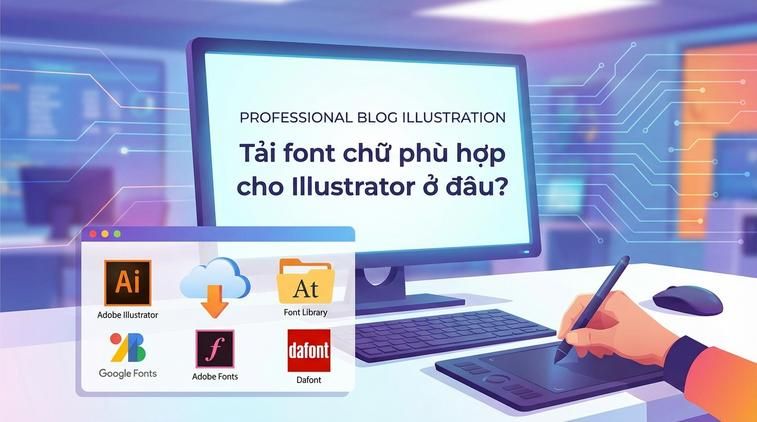 Tải font chữ phù hợp cho Illustrator ở đâu?