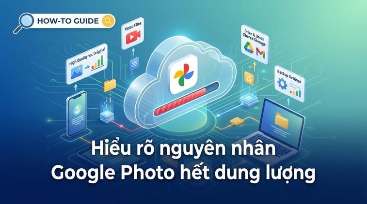 Hiểu rõ nguyên nhân Google Photo hết dung lượng