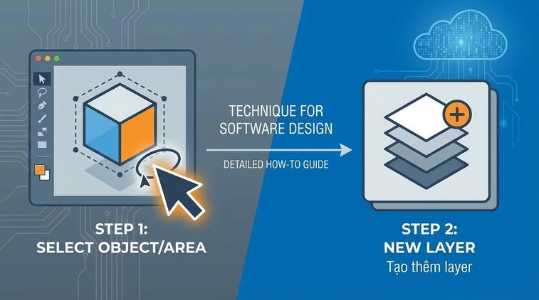 Tạo thêm layer từ vùng chọn hoặc đối tượng nhất định