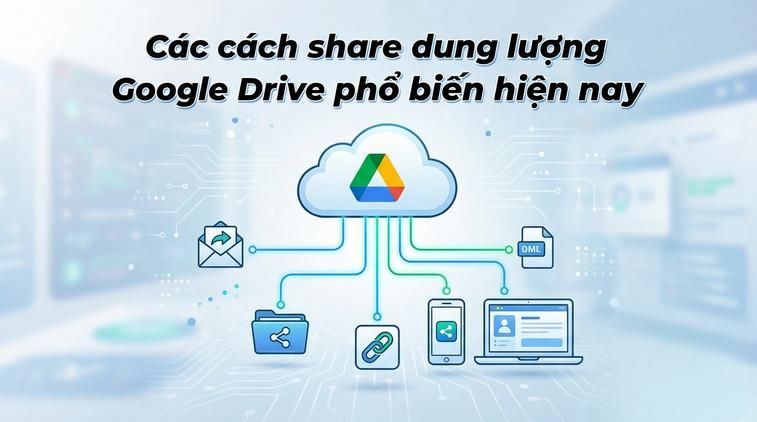 Các cách share dung lượng Google Drive phổ biến hiện nay