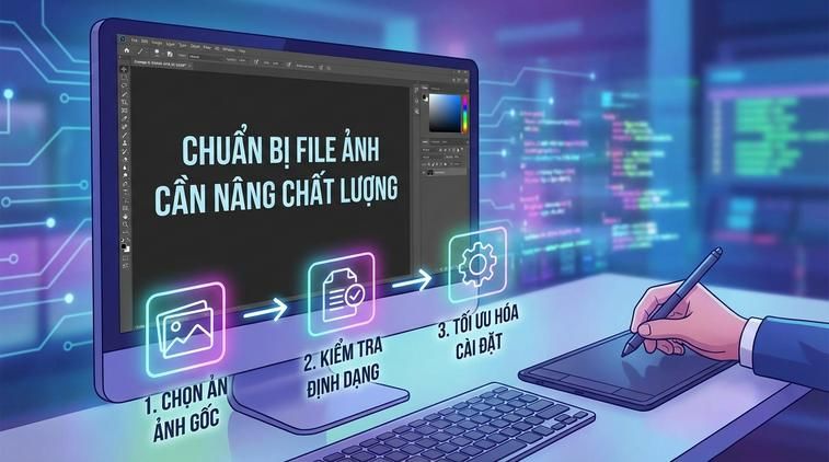 Chuẩn bị file ảnh cần nâng chất lượng