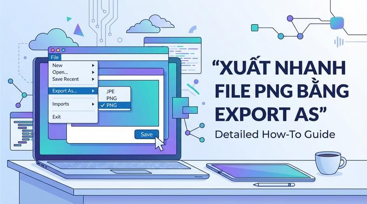 Xuất nhanh file PNG bằng Export As