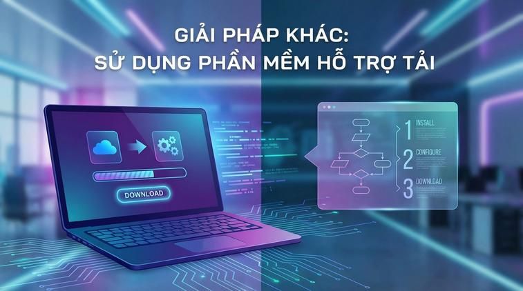 Giải pháp khác: Sử dụng phần mềm hỗ trợ tải