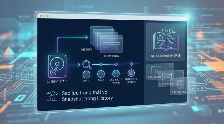 Sao lưu trạng thái với Snapshot trong History