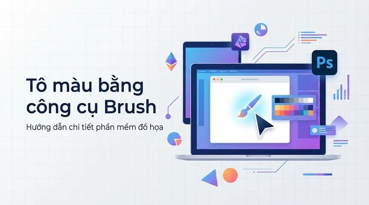 Tô màu bằng công cụ Brush