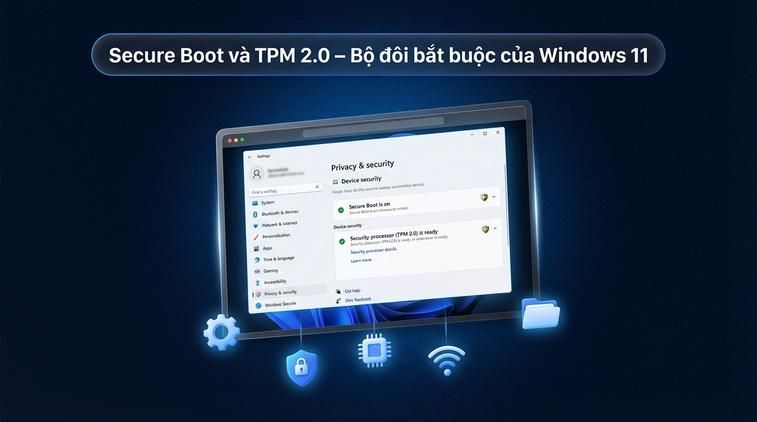 Secure Boot và TPM 2.0 - Bộ đôi bắt buộc của Windows 11
