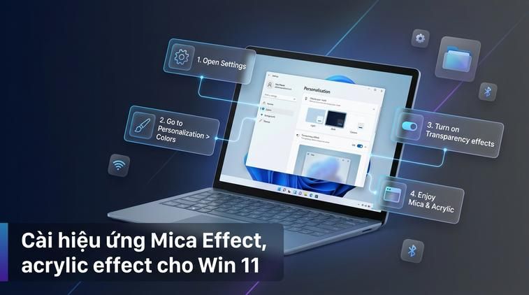 Cài hiệu ứng Mica Effect, acrylic effect cho Win 11