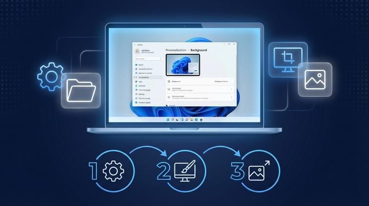Cách chỉnh ảnh vừa màn hình desktop win 10