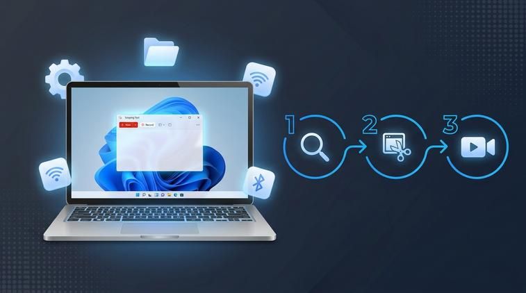 Mở Snipping Tool và quay video