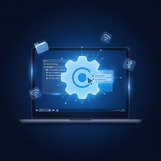 Cập nhật hoặc cài lại driver touchpad trong Device Manager