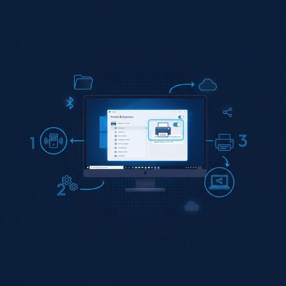 Chia sẻ máy in từ máy chủ (Host PC)