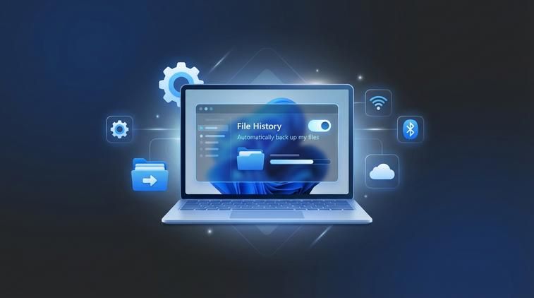 Sử dụng tính năng File History để backup cập nhật liên tục