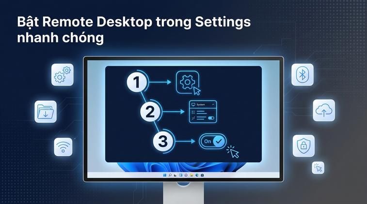 Bật Remote Desktop trong Settings nhanh chóng
