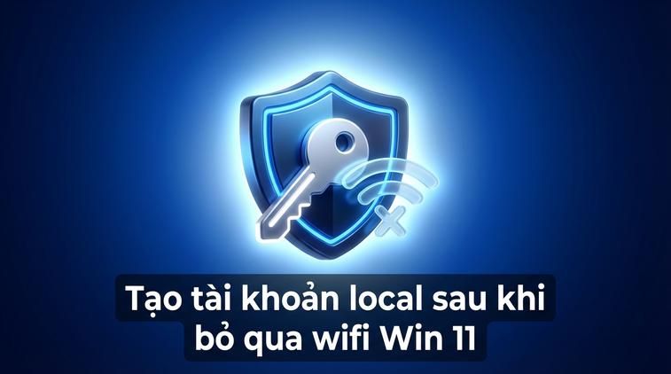 Tạo tài khoản local sau khi bỏ qua wifi Win 11