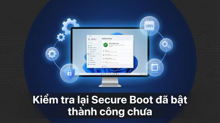 Kiểm tra lại Secure Boot đã bật thành công chưa