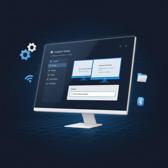 Chia 2 màn hình độc lập Win 10 - Extend mode cho phép dùng 2 màn hình riêng biệt