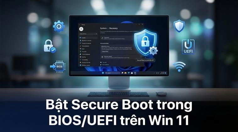 Bật Secure Boot trong BIOS/UEFI trên Win 11