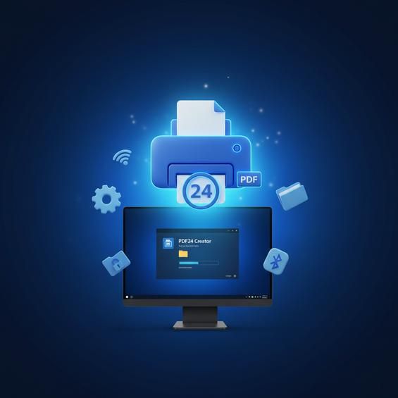 B. Cài PDF24 Creator (miễn phí, đa năng, tự tạo máy in ảo PDF24)