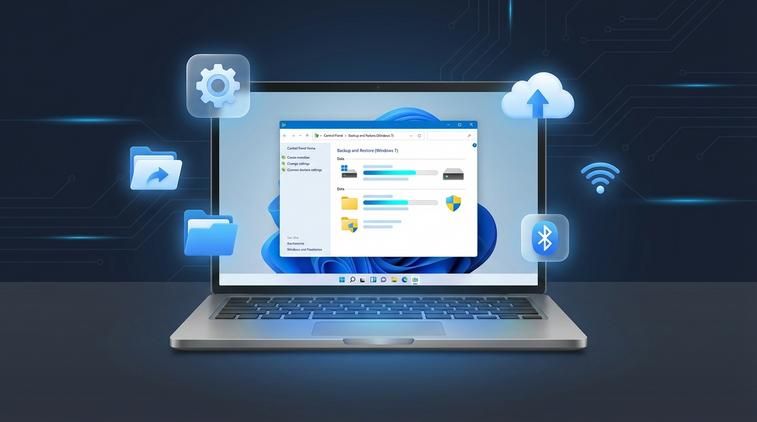 Sao lưu bằng Backup & Restore có sẵn trong Control Panel