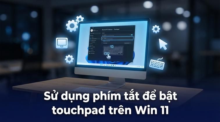 Sử dụng phím tắt để bật touchpad trên Win 11