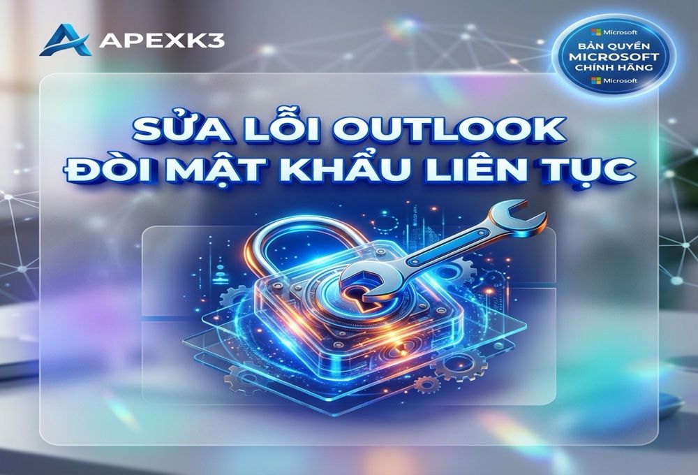 Lỗi Outlook Đòi Mật Khẩu Liên Tục Và Không Nhận Mail Mới - Hướng dẫn chi tiết 1