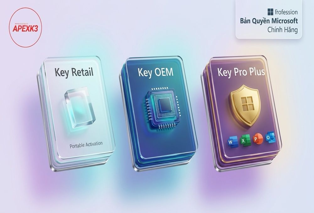 Phân Biệt Key Office Retail, OEM Và Professional Plus - Hướng dẫn chi tiết 1