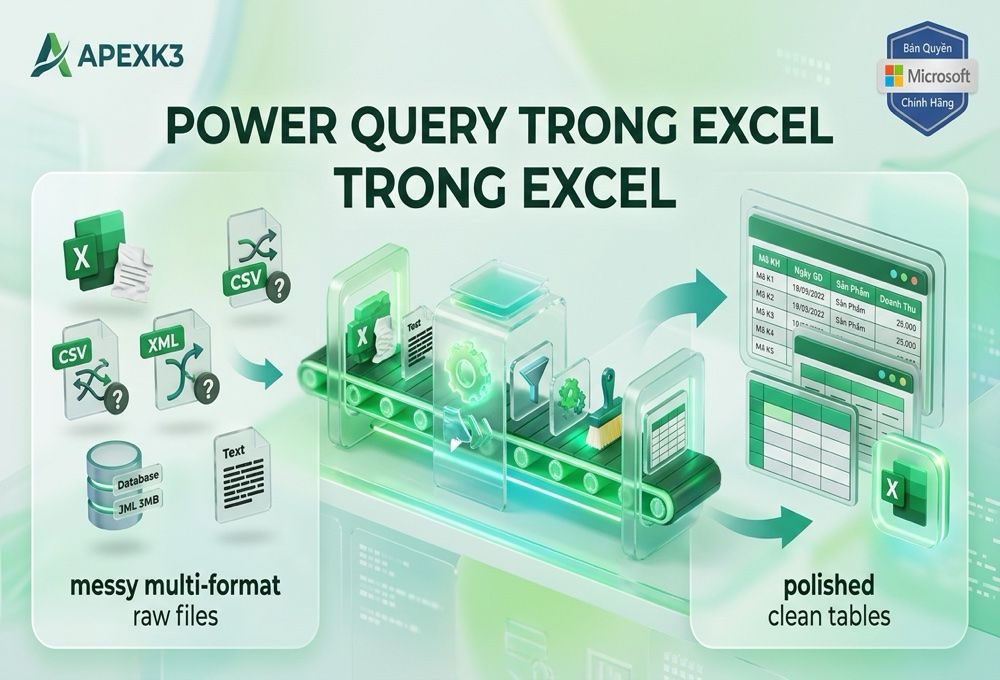 Power Query Trong Excel: Làm Sạch Và Gộp Nhiều File - Hướng dẫn chi tiết 1