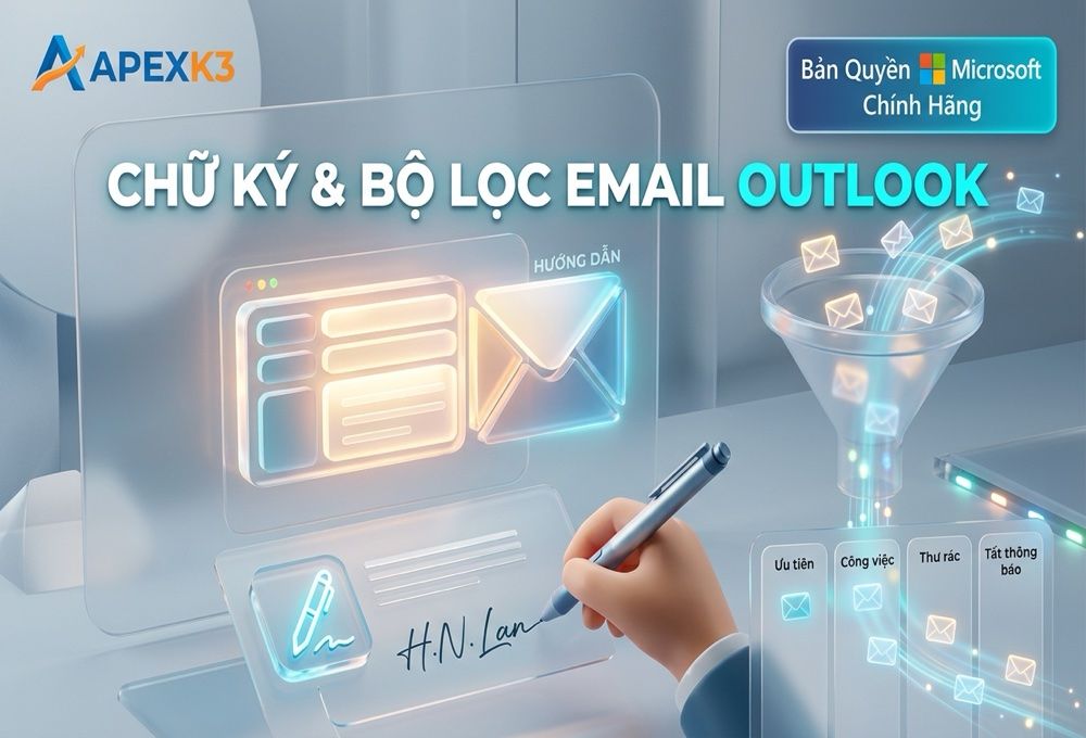 Tạo Chữ Ký, Quy Tắc Lọc Email Và Hộp Thư Ưu Tiên Outlook - Hướng dẫn chi tiết 1
