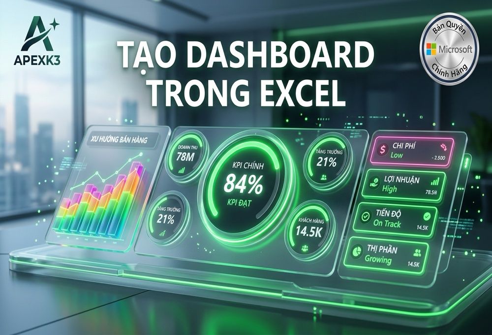 Tạo Dashboard Excel Và Định Dạng Có Điều Kiện Nâng Cao - Hướng dẫn chi tiết 1